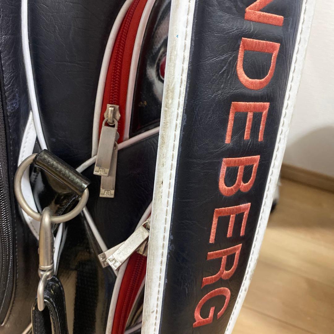 J.LINDEBERG キャディバッグ ブラック/レッド