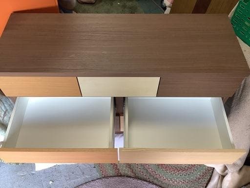 北欧風 3段ローチェスト 120cm幅 KAREN マルチカラー 収納棚