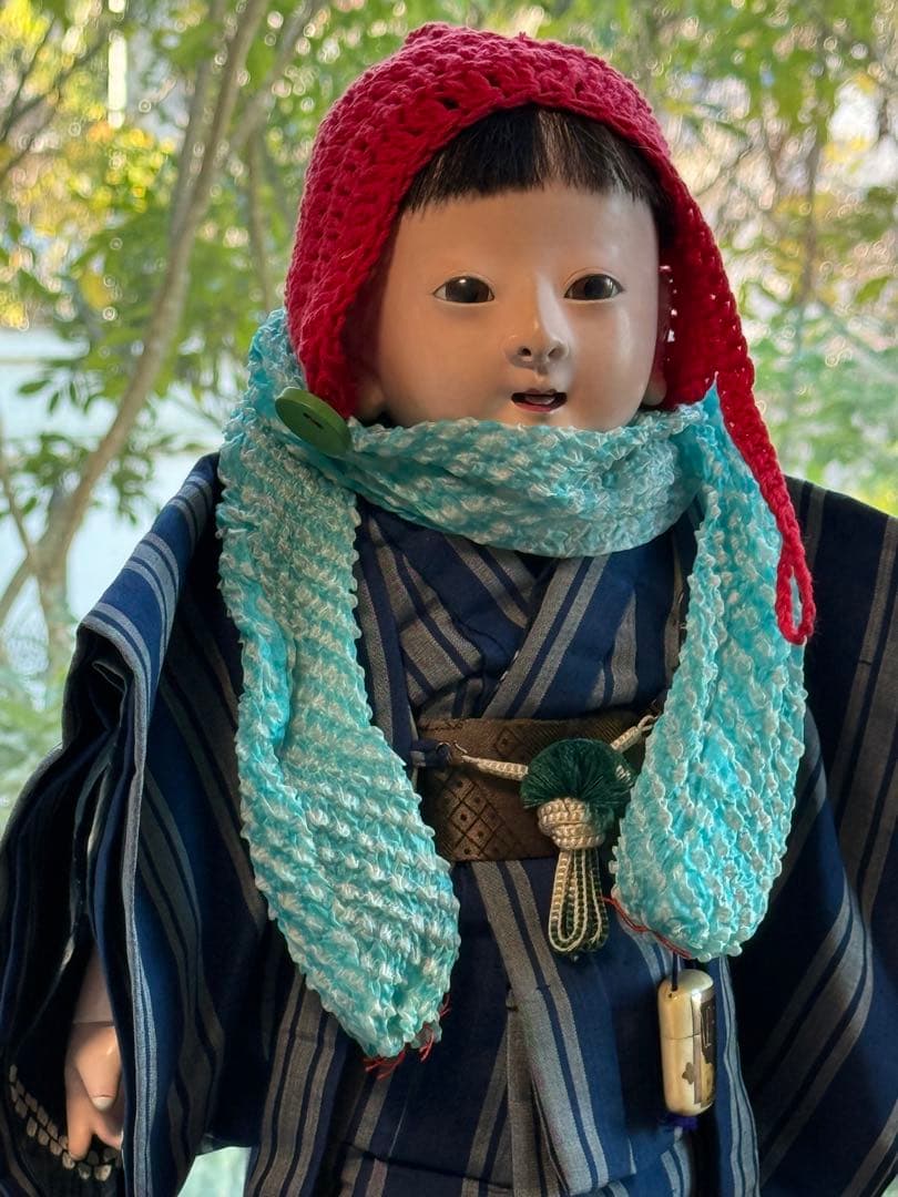 市松人形　抱き人形　伊東久重　42cm