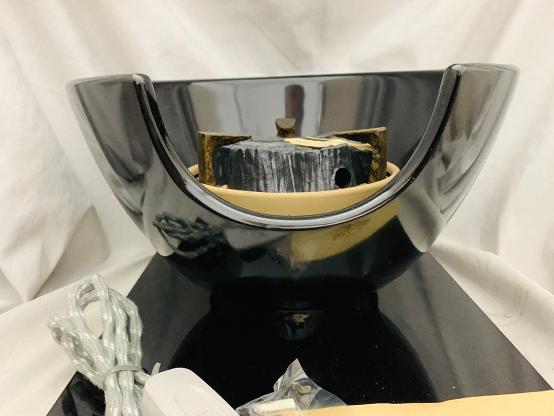 風炉型電熱器F406 野々田商店　真塗　紅鉢型　茶道具　炭型ヒーター未使用