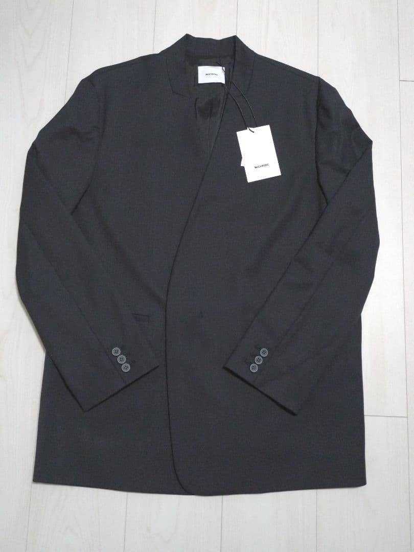 MIESROHEミースロエ人気完売リラクシーノーカラージャケットチャコールグレー