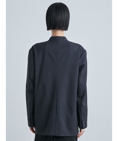 MIESROHEミースロエ人気完売リラクシーノーカラージャケットチャコールグレー