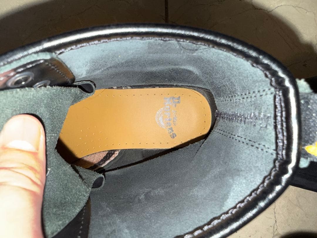 Dr.マーチン　ブラックレザー ハイカットブーツ