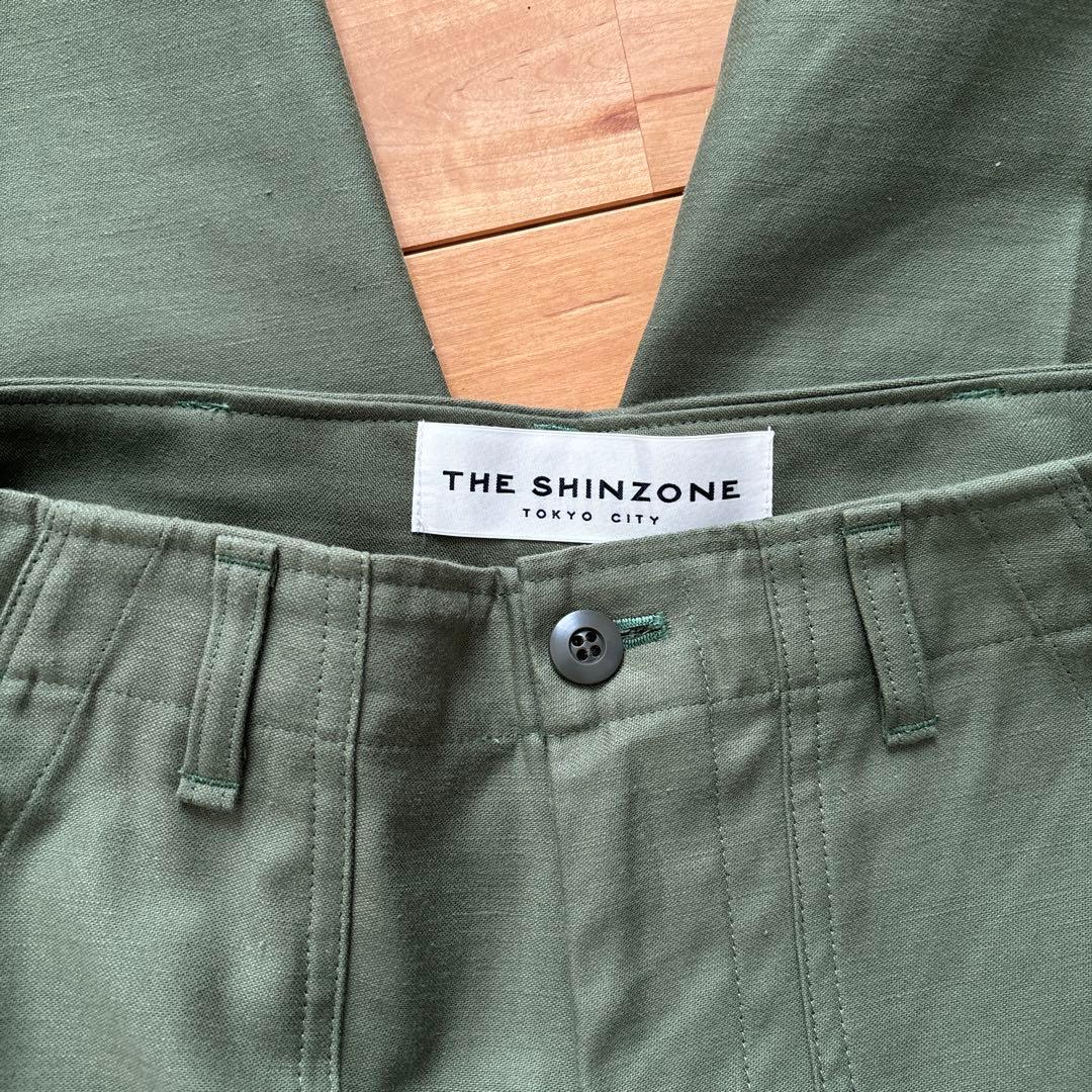 THE SHINZONE ベイカーパンツ オリーブグリーン