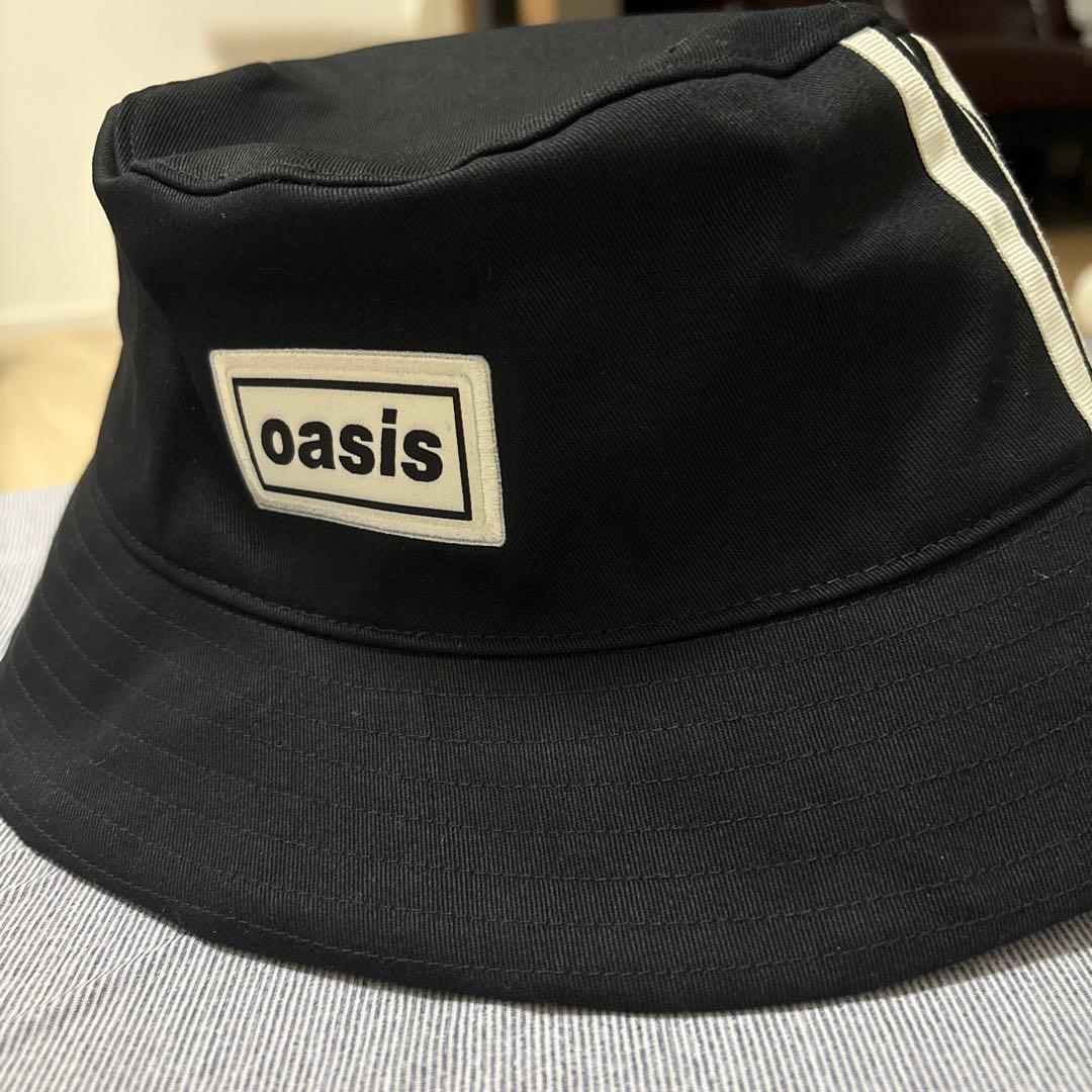 <日本未発売>oasis アディダス バケットハット 希少ブラックM/Lサイズ