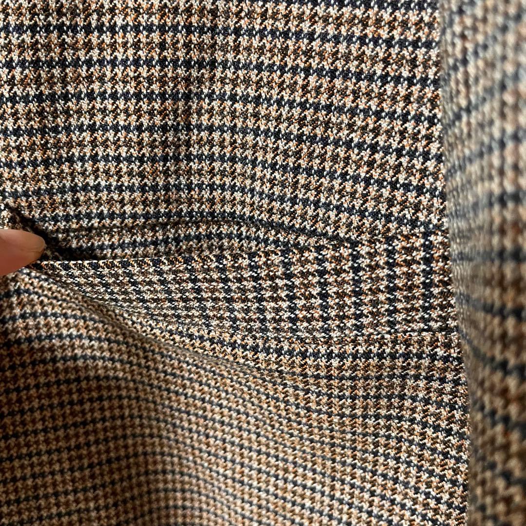 美品 ネストローブ ウールコットンガンクラブチェックジャケット