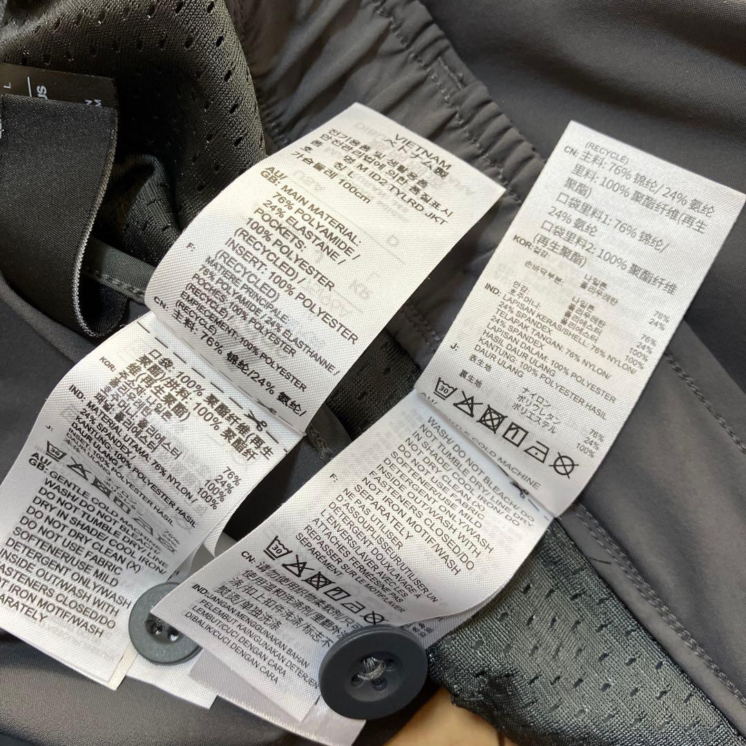 adidas アディダス　スーツ　セットアップ　ロゴ　ストレッチ　グレー　L