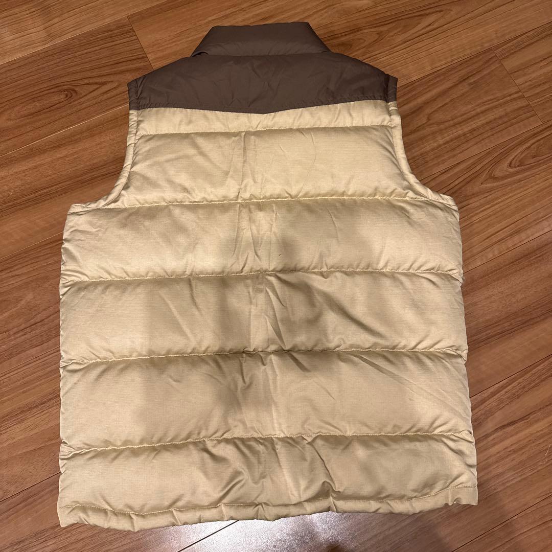 最終値下げPatagonia ダウンベスト ベージュ・ブラウン Sサイズ