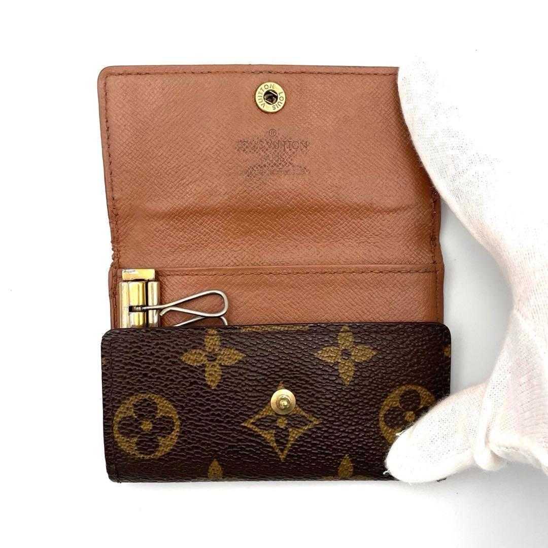 美品❣️ルイヴィトン モノグラム ミュルティクレ6 6連キーケース ブラウン 茶
