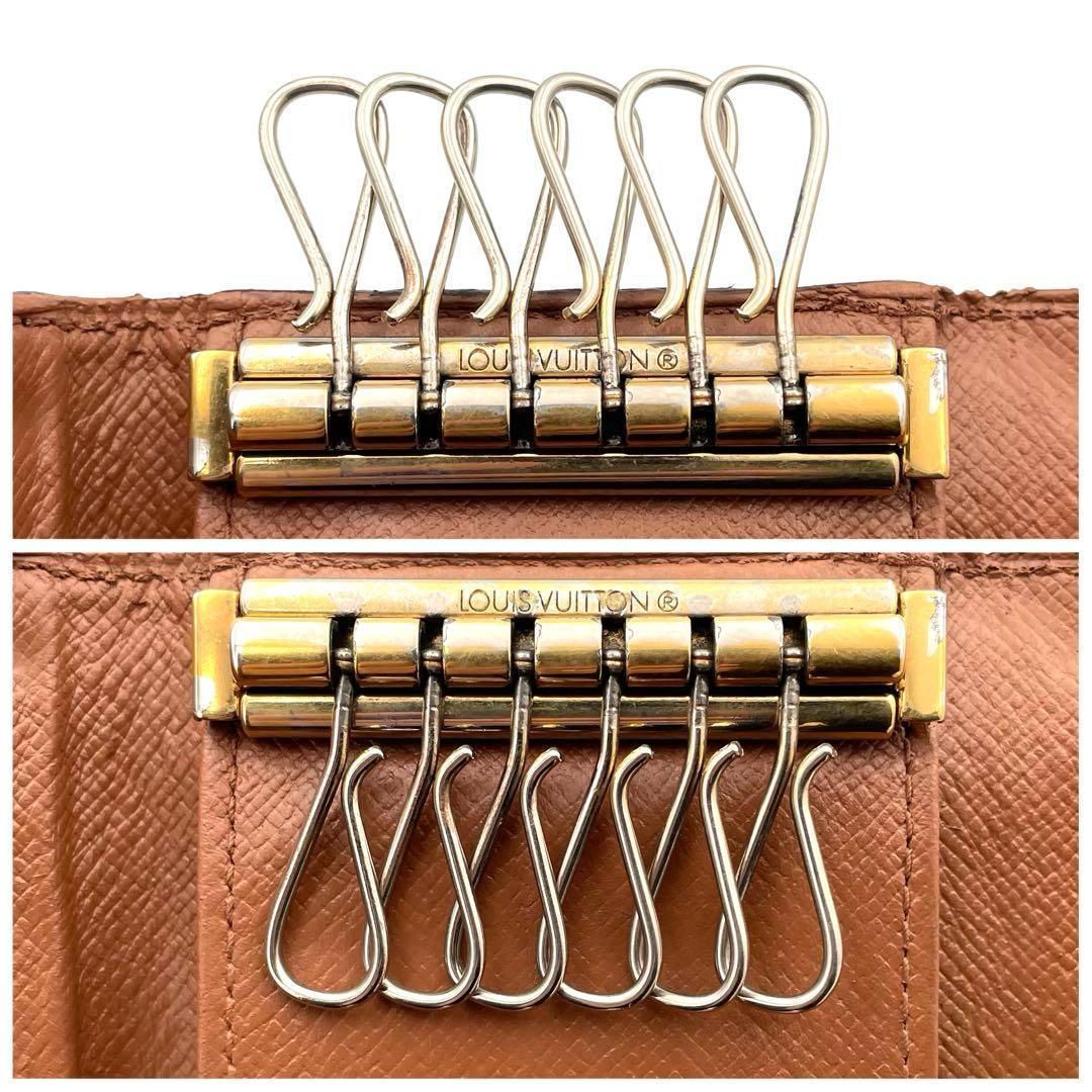 美品❣️ルイヴィトン モノグラム ミュルティクレ6 6連キーケース ブラウン 茶