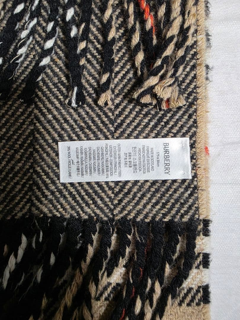 【未使用】最高級ラインBURBERRY PRORSUM　リバーシブルマフラー