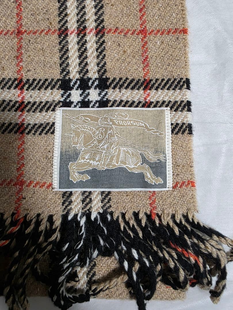 【未使用】最高級ラインBURBERRY PRORSUM　リバーシブルマフラー