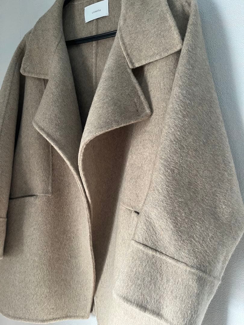 ジャケット・アウター Stand Collar Midi Wool Coat