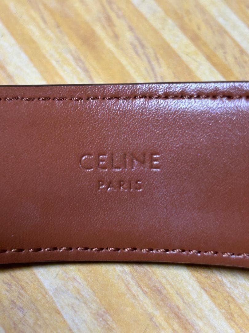 CELINE セリーヌ　トリオンフ　PVCレザー　カチューシャ