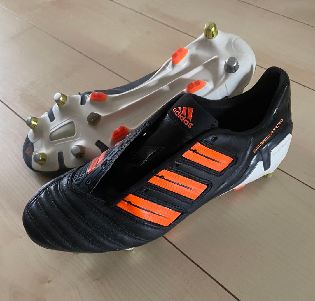 アディダスサッカースパイクプレデターアディパワーTRX SG オレンジ色黒