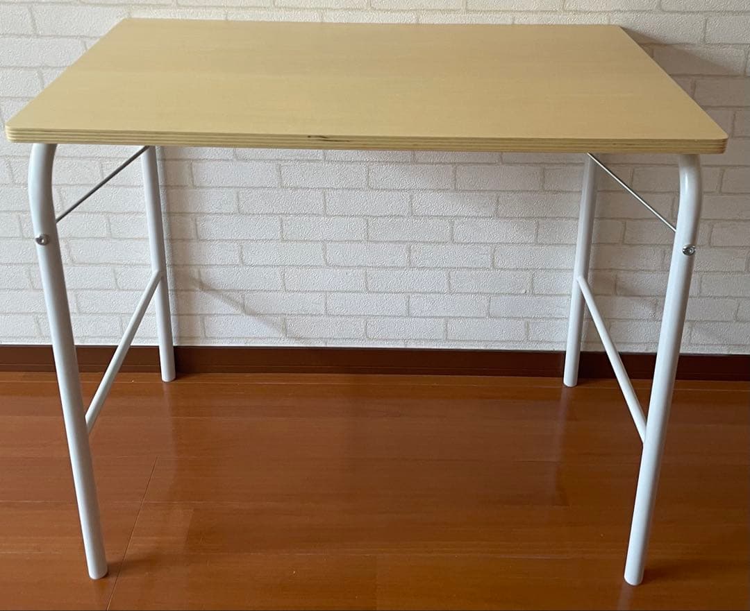 無印良品MUJIスチールパイプテーブル、チェア板座セット