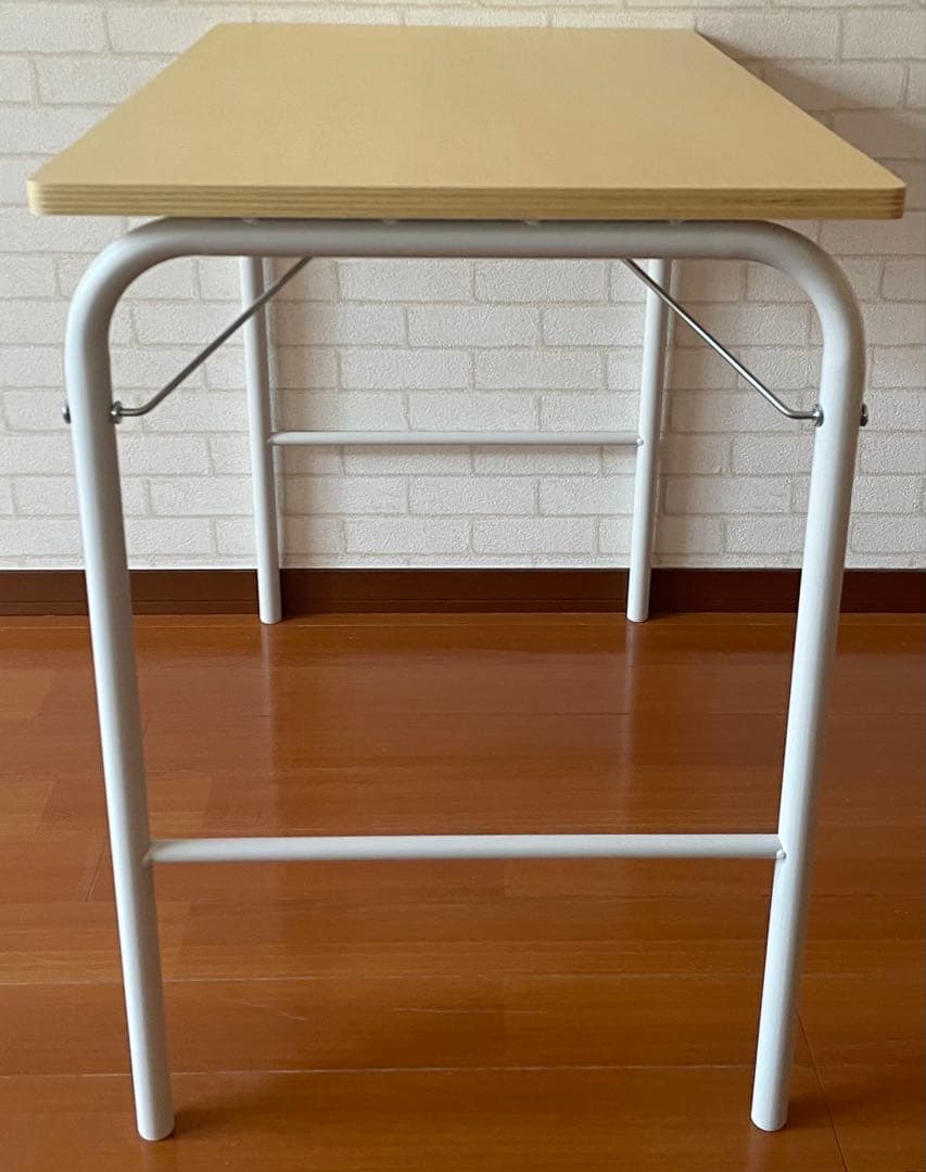 無印良品MUJIスチールパイプテーブル、チェア板座セット