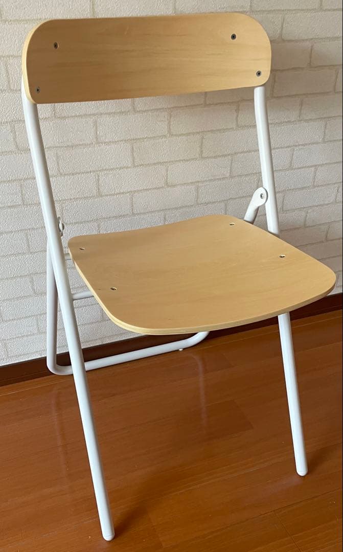 無印良品MUJIスチールパイプテーブル、チェア板座セット