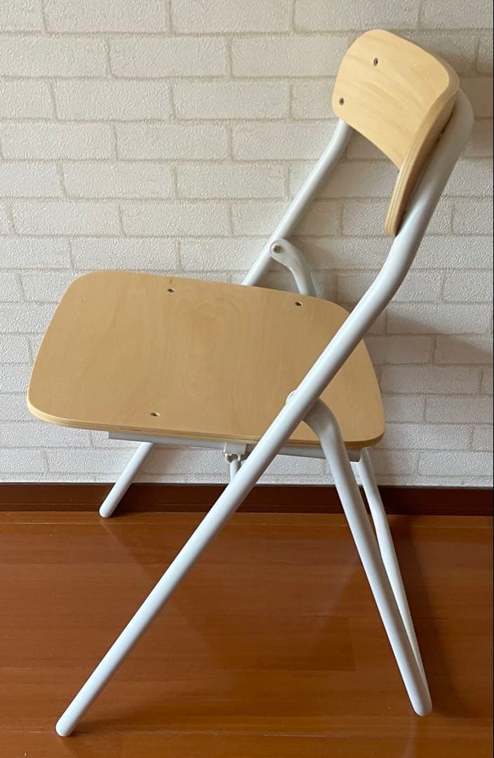 無印良品MUJIスチールパイプテーブル、チェア板座セット