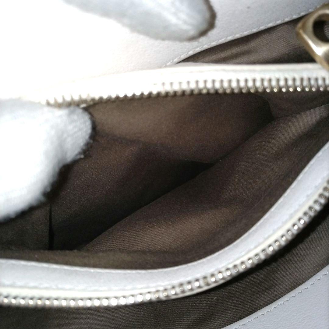 【美品】BALLY ストライプ ゴールド金具 パンチングレザー トートバッグ