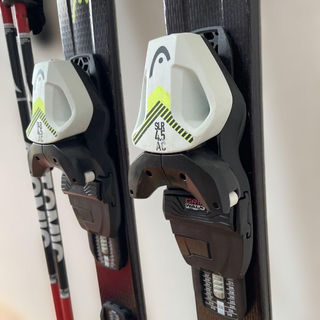 HEAD SUPERSHAPE 127cm（子供用）＋ブーツＨＥＡＤ 23cm