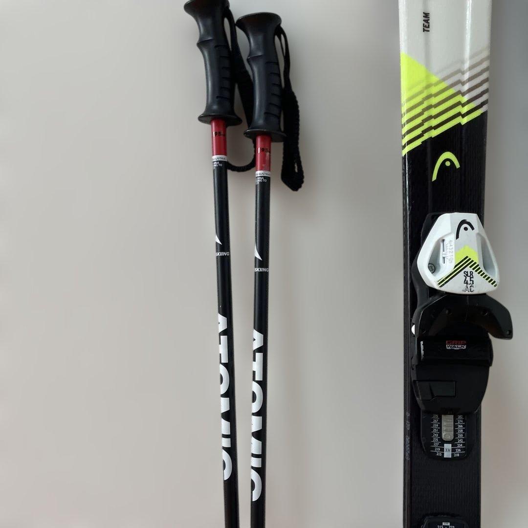 HEAD SUPERSHAPE 127cm（子供用）＋ブーツＨＥＡＤ 23cm