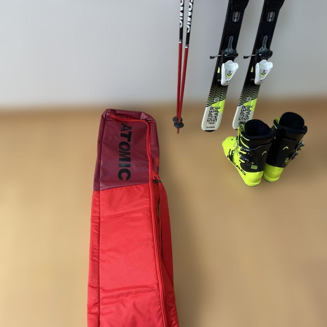 HEAD SUPERSHAPE 127cm（子供用）＋ブーツＨＥＡＤ 23cm