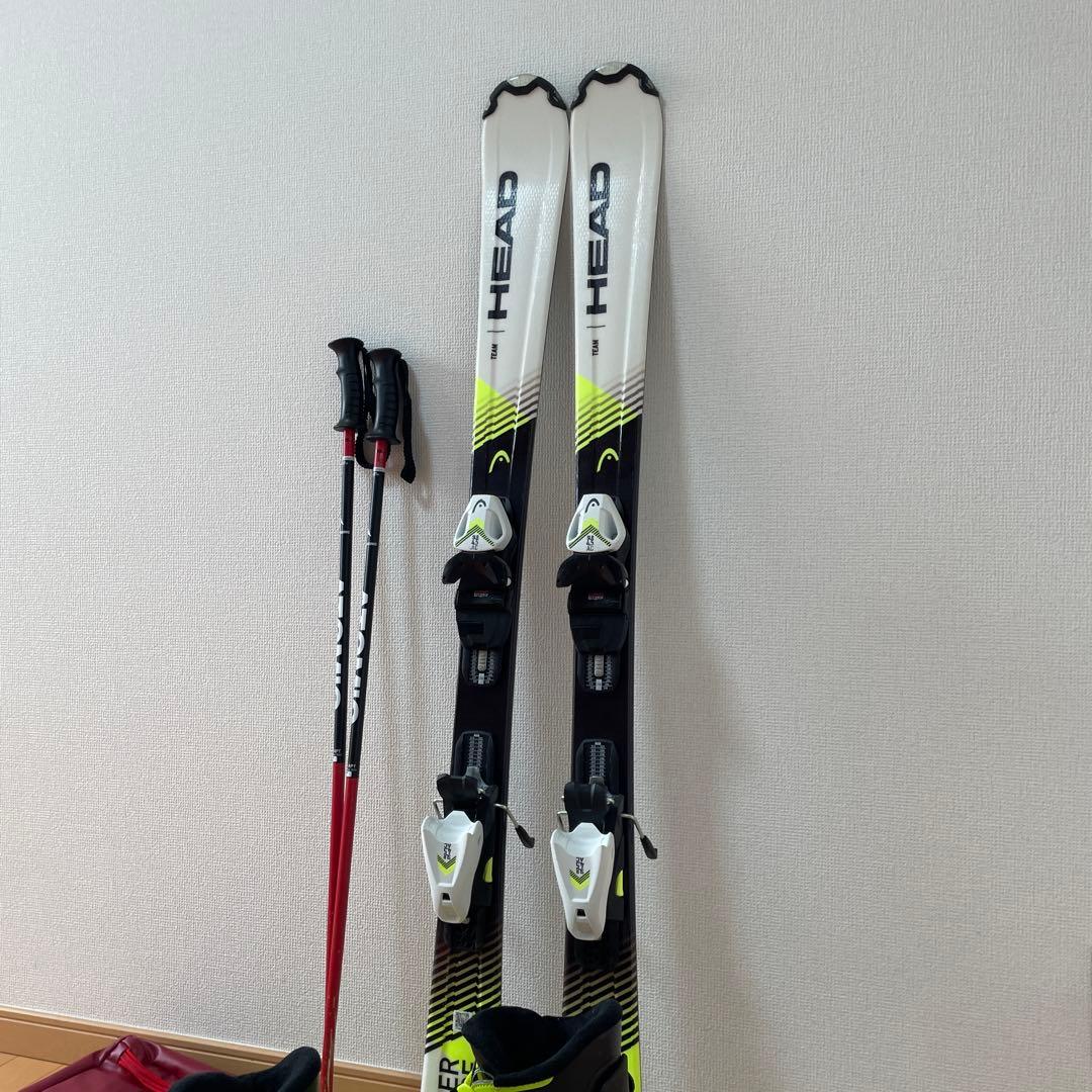 HEAD SUPERSHAPE 127cm（子供用）＋ブーツＨＥＡＤ 23cm