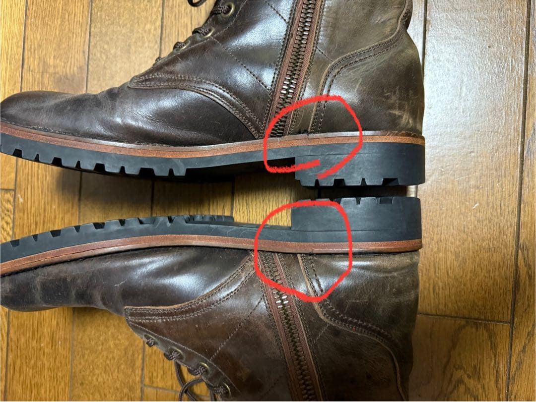 自*い様 08aw NUMBER (N)INE ワークブーツ　サイズ9