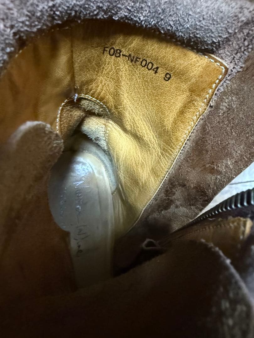 自*い様 08aw NUMBER (N)INE ワークブーツ　サイズ9