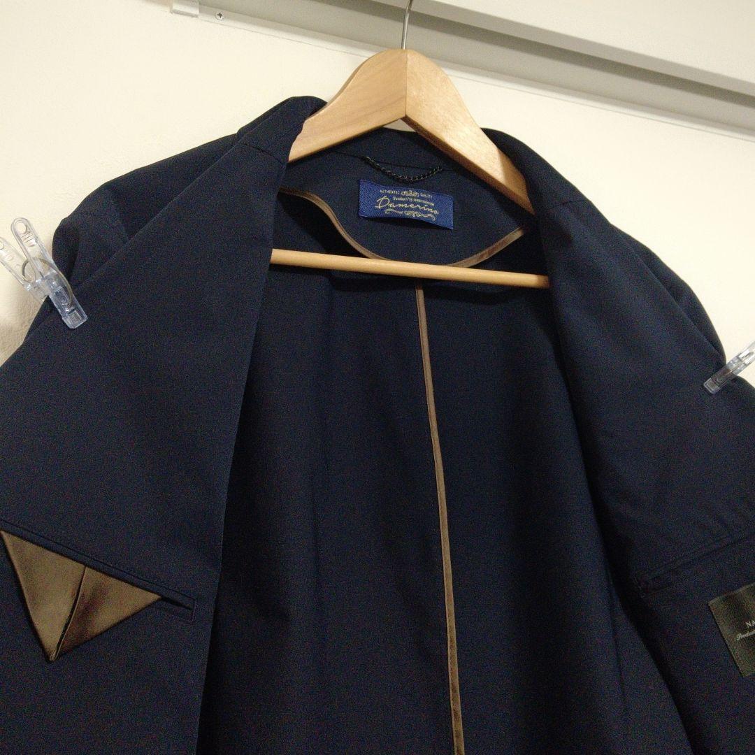 美品 ✨️ ナノユニバース ダメリーノ SOLOTEX セットアップ XL 紺