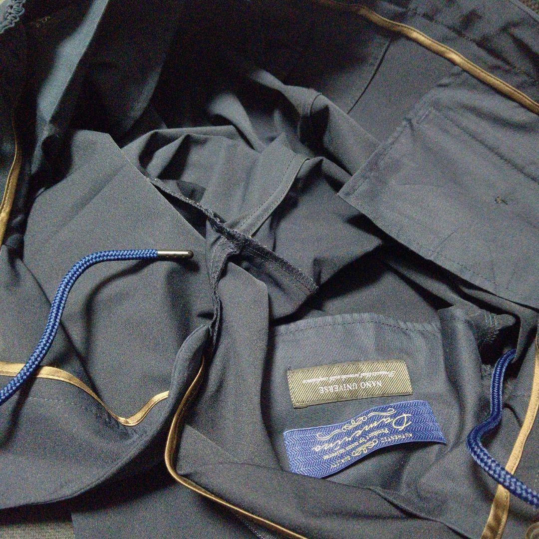 美品 ✨️ ナノユニバース ダメリーノ SOLOTEX セットアップ XL 紺