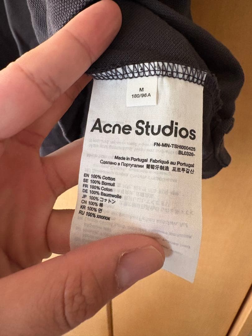 ACNE STUDIOS グレー Bubble ポロシャツ M