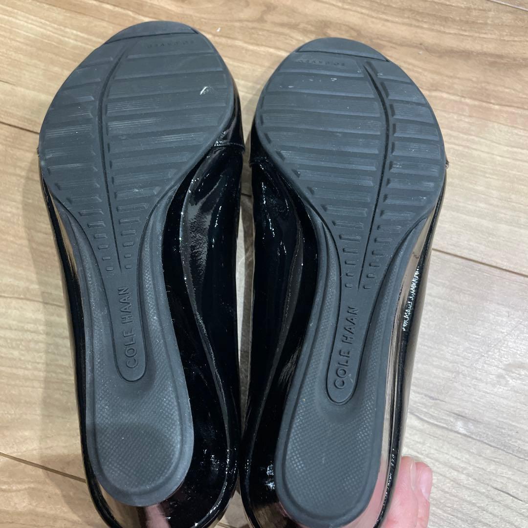 Cole Haan コールハーン　ブラック オープントゥシューズ　パンプス　24