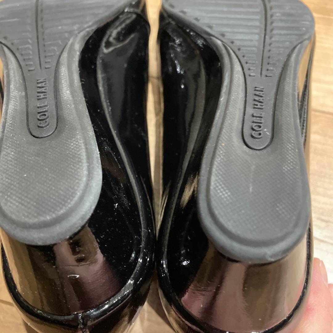 Cole Haan コールハーン　ブラック オープントゥシューズ　パンプス　24