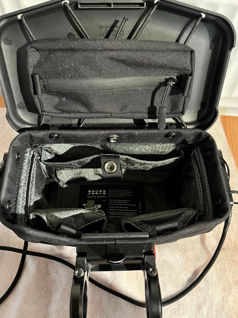 【中古美品】ルートワークス　ハンドルバーバッグ　ブラック