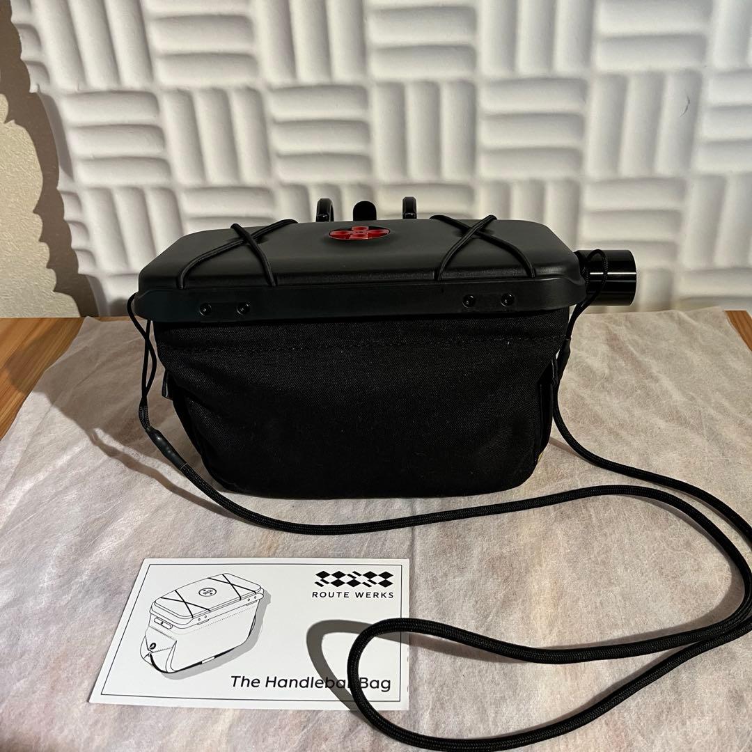 【中古美品】ルートワークス　ハンドルバーバッグ　ブラック