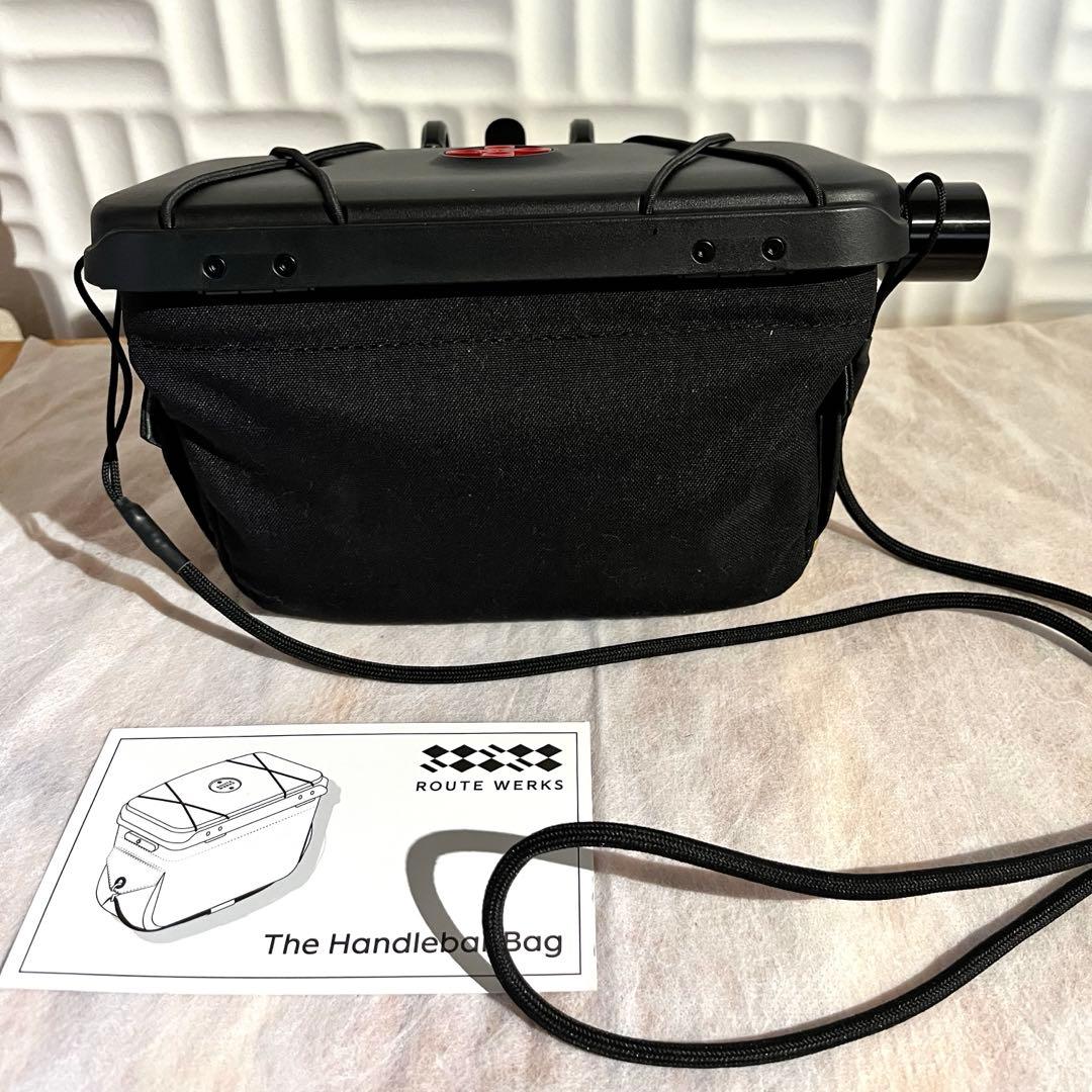 【中古美品】ルートワークス　ハンドルバーバッグ　ブラック