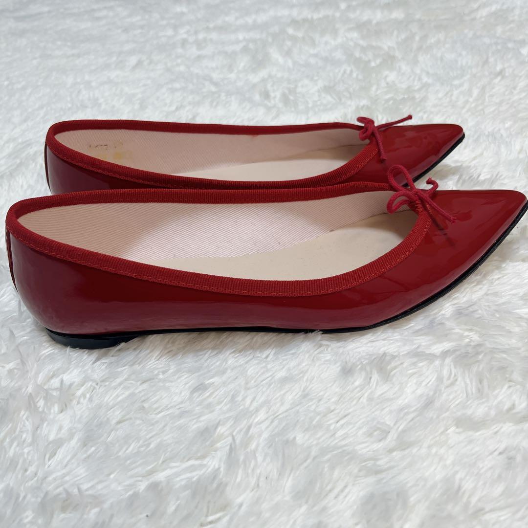 【美品】repetto レペット ブリジット バレエシューズ フラット 赤 23
