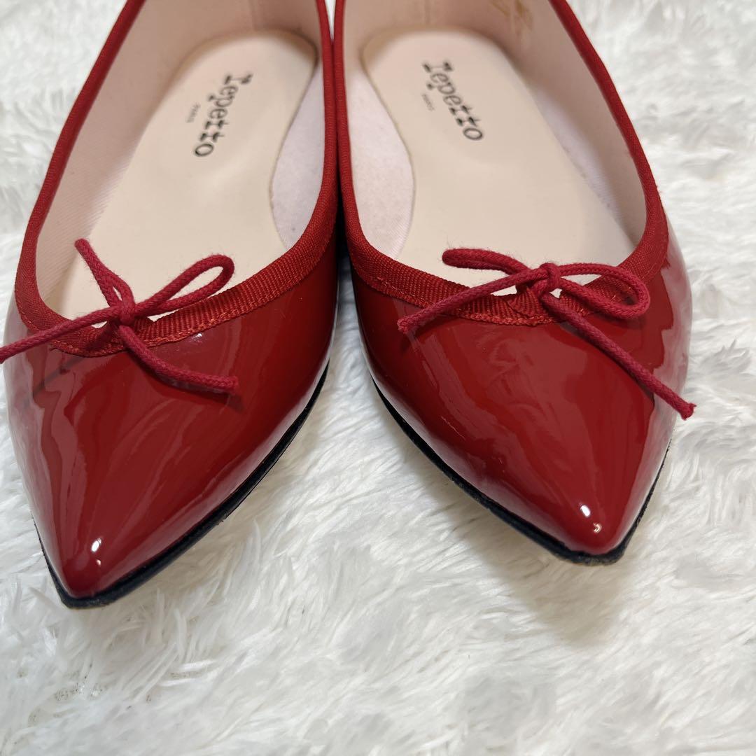 【美品】repetto レペット ブリジット バレエシューズ フラット 赤 23