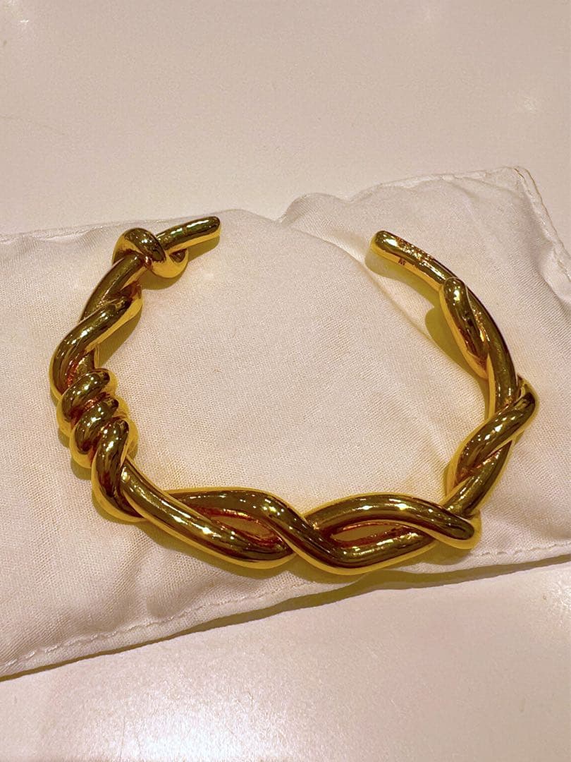 JIL SANDER ゴールドチェーンバングル