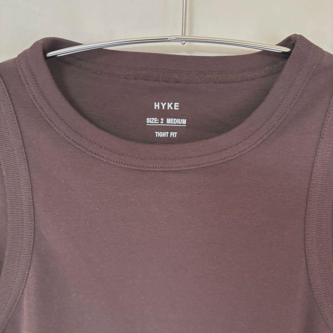 トップス HYKE LAYERED LONG-SLV TEE