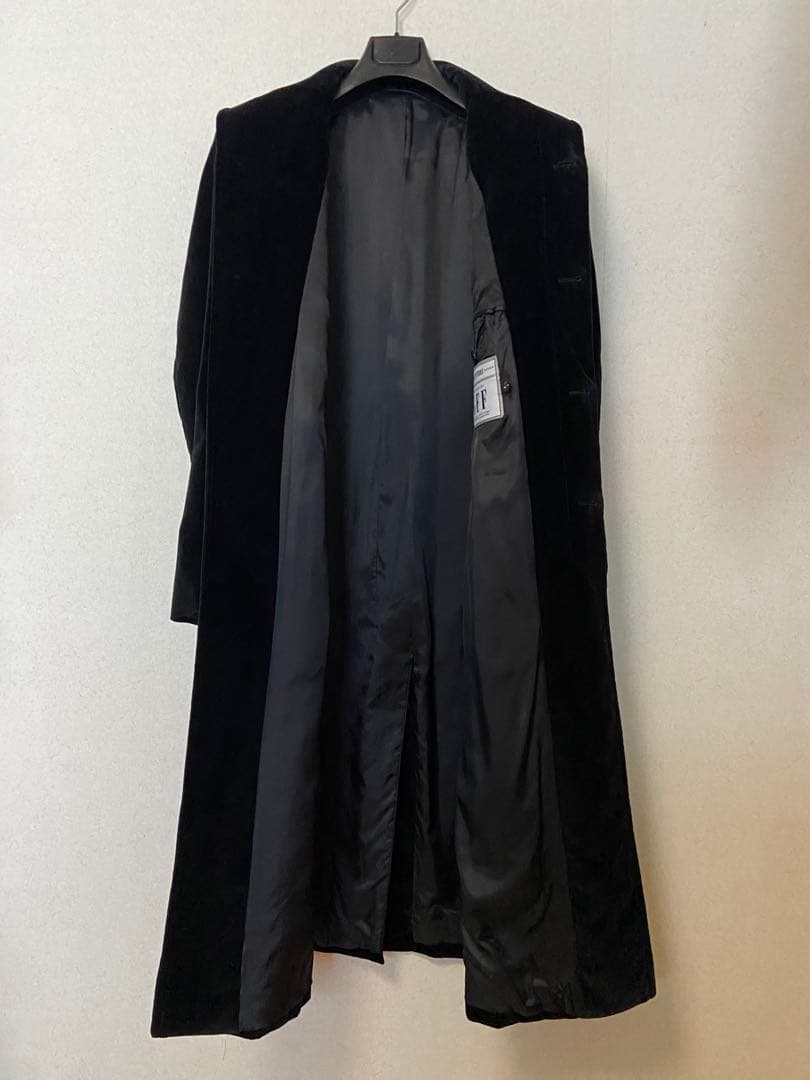 ジャンフランコフェレ★80'Sベロアロングコート ビンテージ FERRE GFF