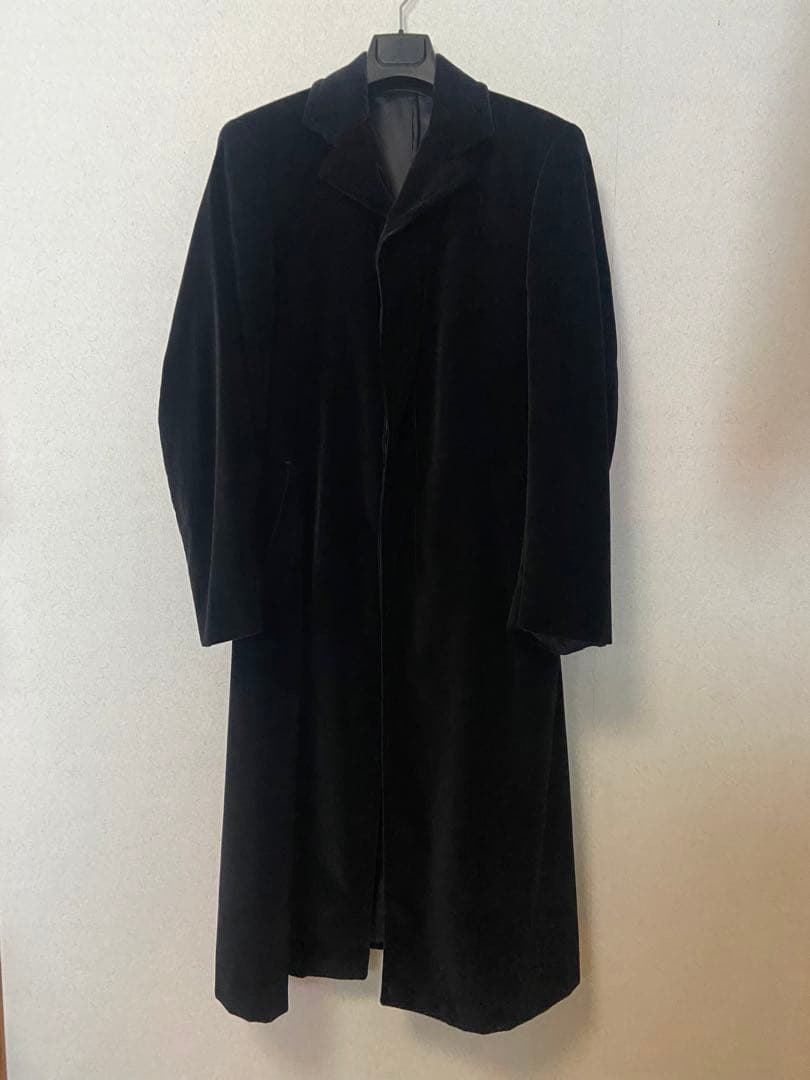 ジャンフランコフェレ★80'Sベロアロングコート ビンテージ FERRE GFF