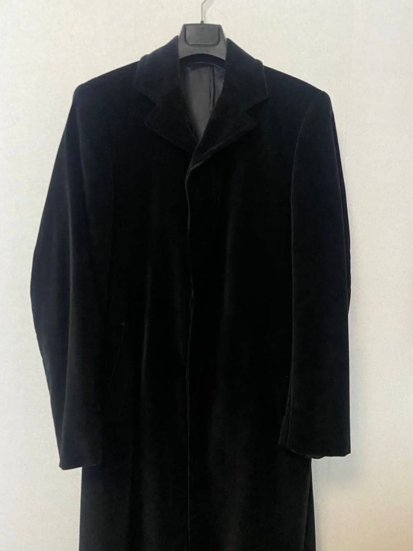 ジャンフランコフェレ★80'Sベロアロングコート ビンテージ FERRE GFF