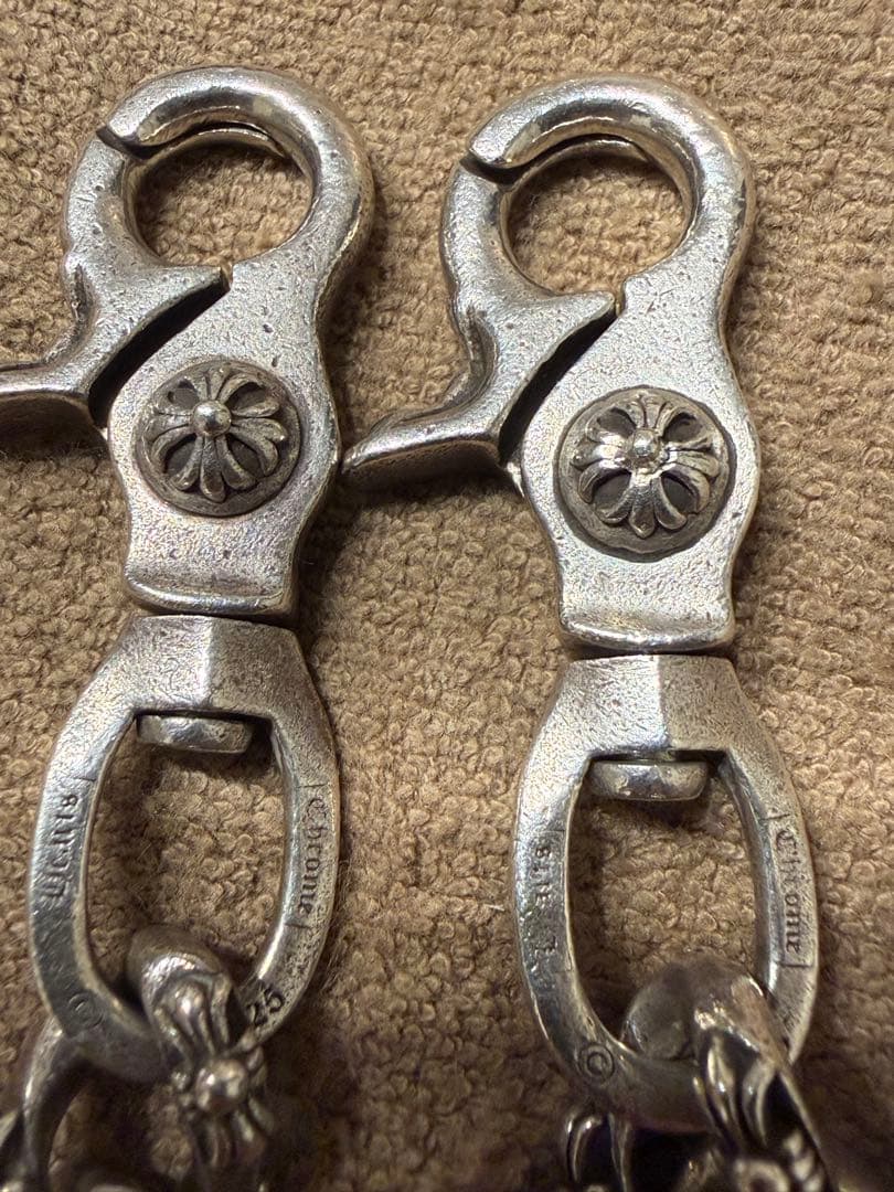 クロムハーツ FANCY LONG 2クリップ ロング　ウォレットチェーン