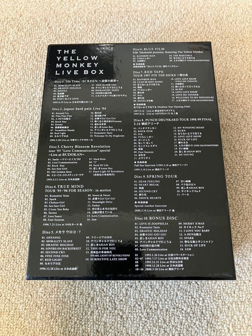 THE YELLOW MONKEY LIVE BOX〈初回限定生産・10枚組〉