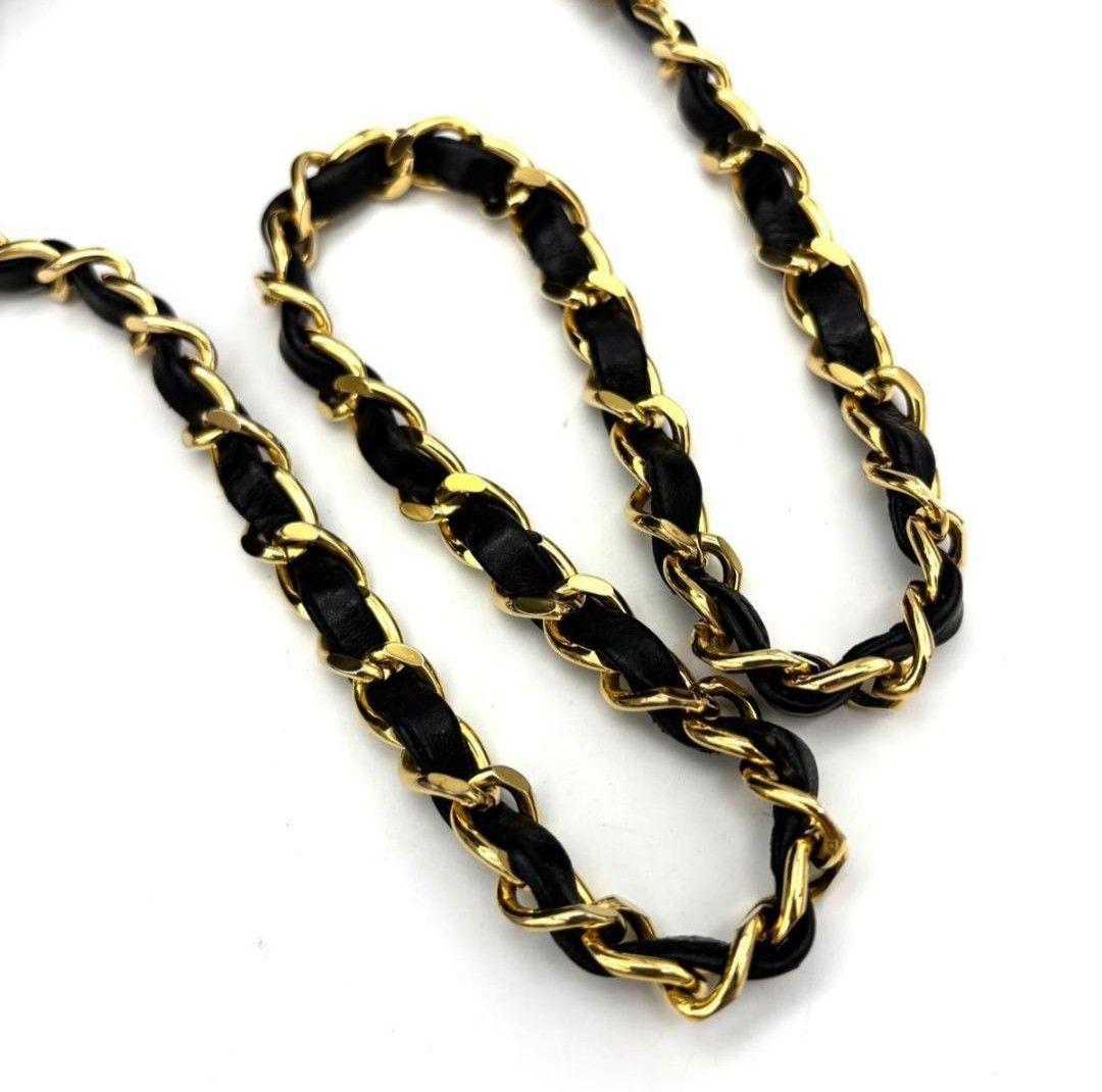 CHANEL シャネル マトラッセ ラムスキン チェーントート ココマーク 黒