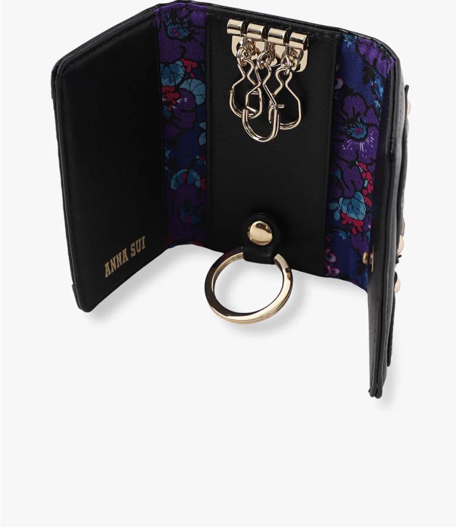 [ANNA SUI] キーケース 本革 レディース セルパン 牛革 レザー