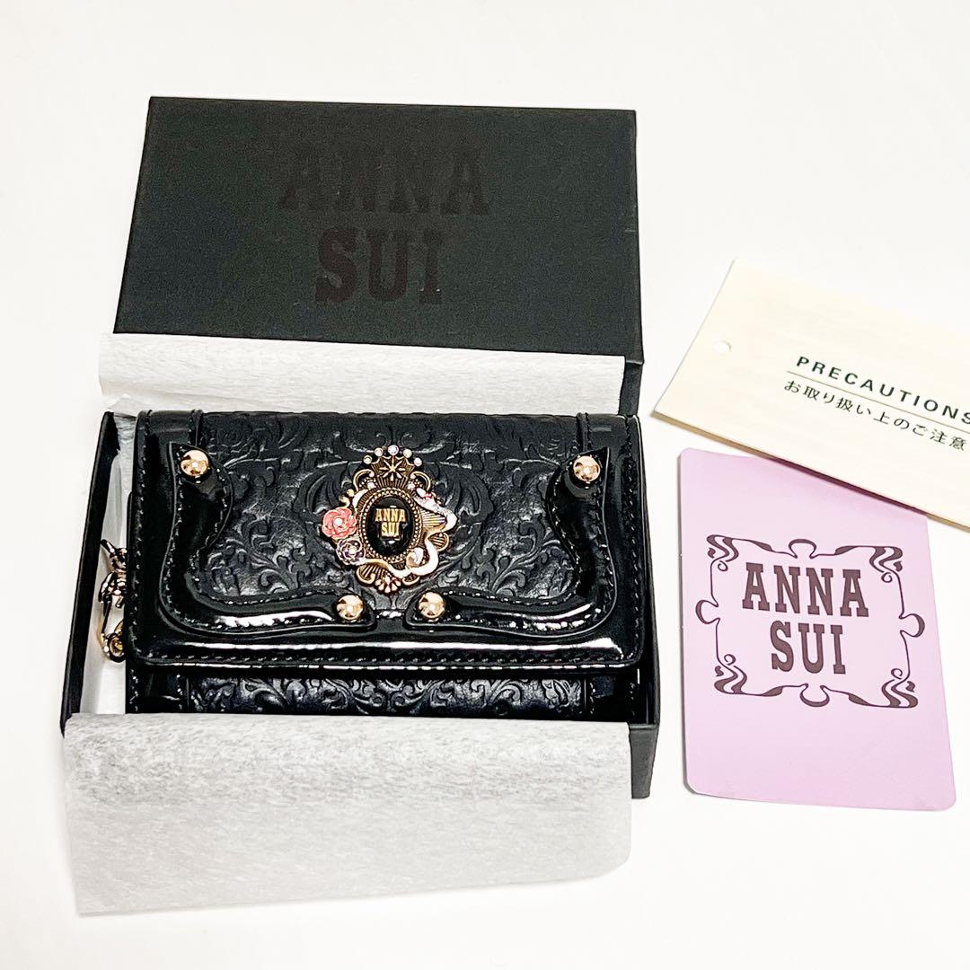 [ANNA SUI] キーケース 本革 レディース セルパン 牛革 レザー